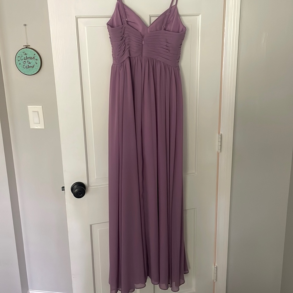 Azazie A4 wisteria bridesmaid dress